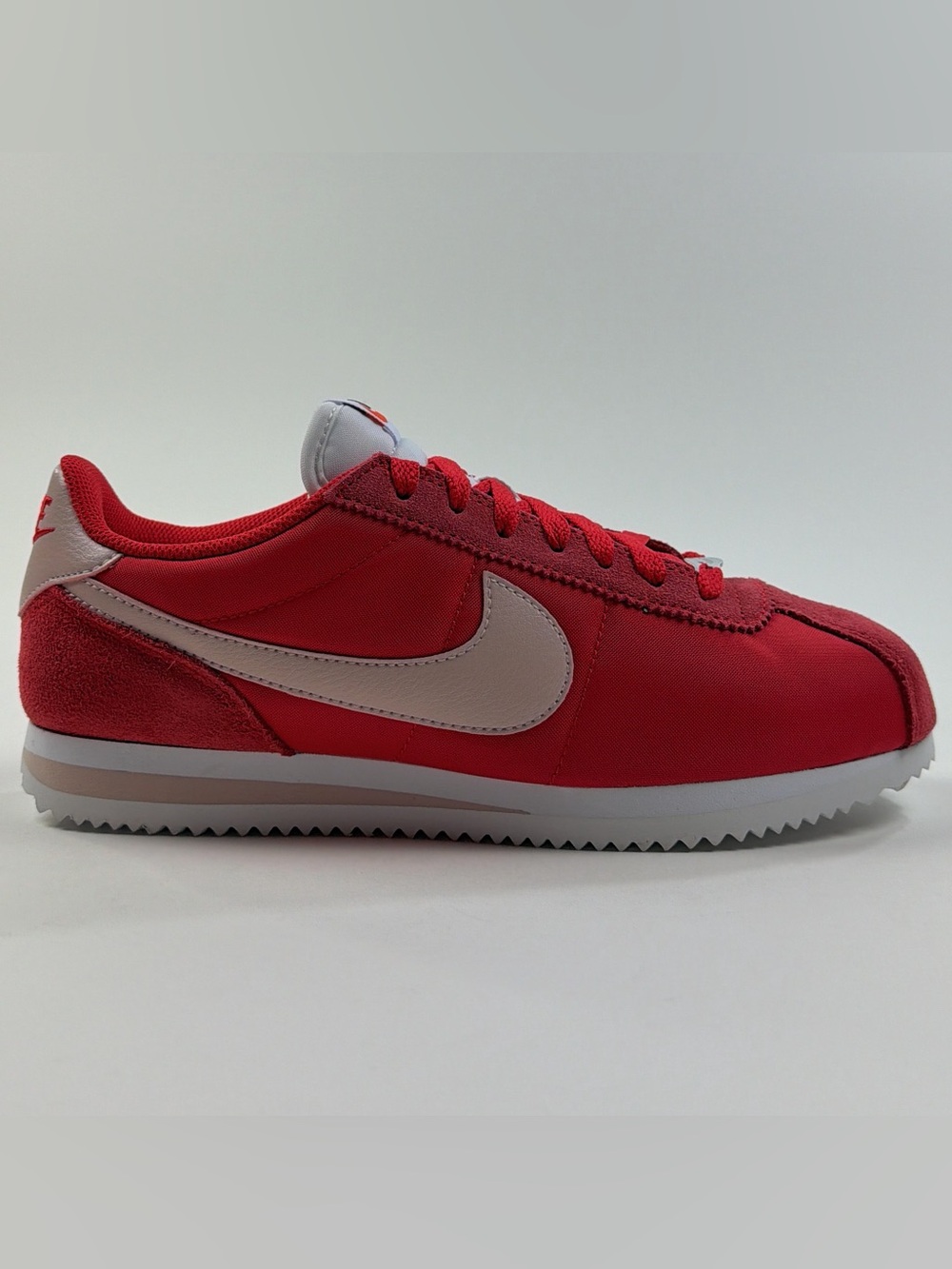 Nike Cortez TXT Textile Womens Red White Shoes Athletic Casual Low DZ2795-606